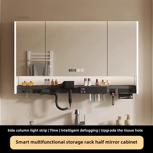 Smart Bathroom Mirror Storage Cabinet Light Bathroom Mirror