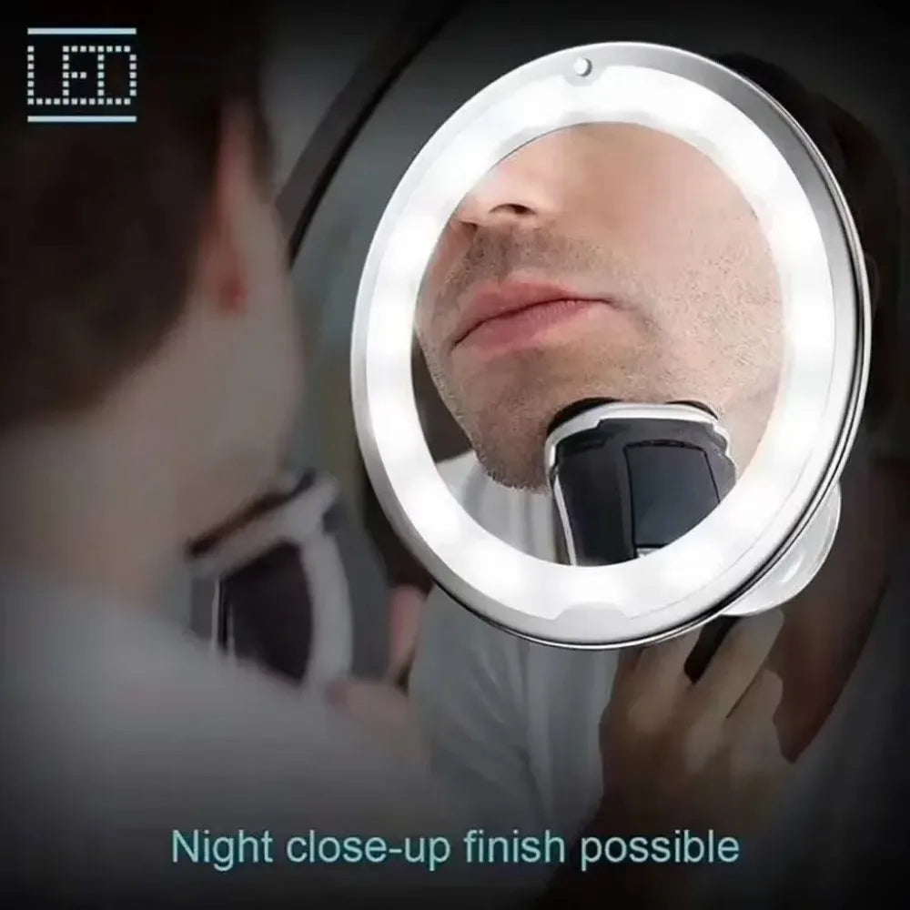 360 Degree Rotation Makeup Mirror 10x Magnifying Wall-Mounted