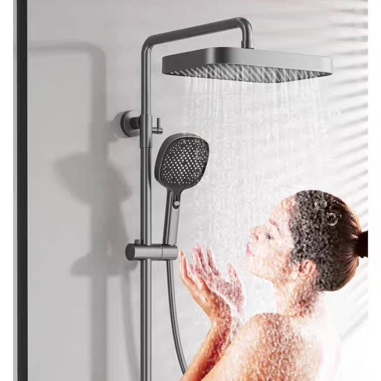 Cold Bathroom Shower System Sprinkler Brushed Rose Gold