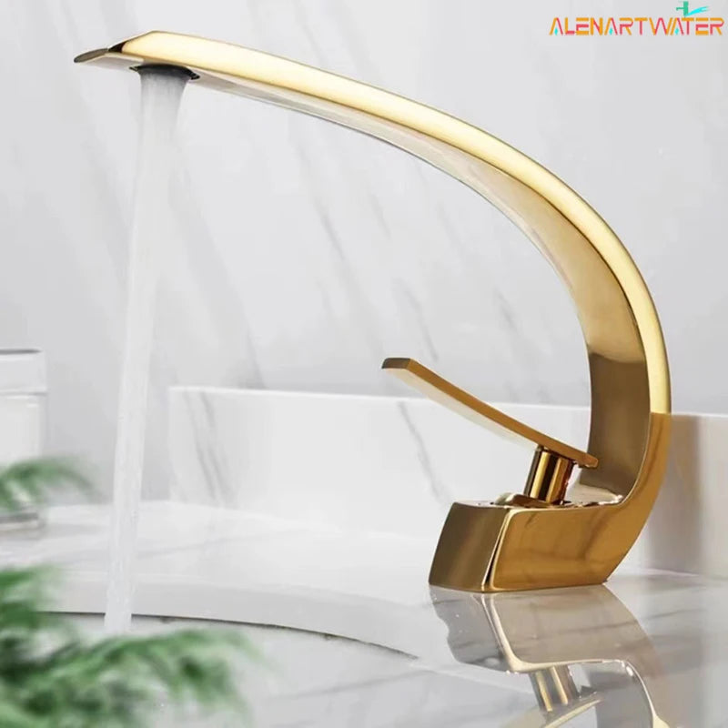 Bathroom Basin Faucet Deck Mount Washing Sink Cold