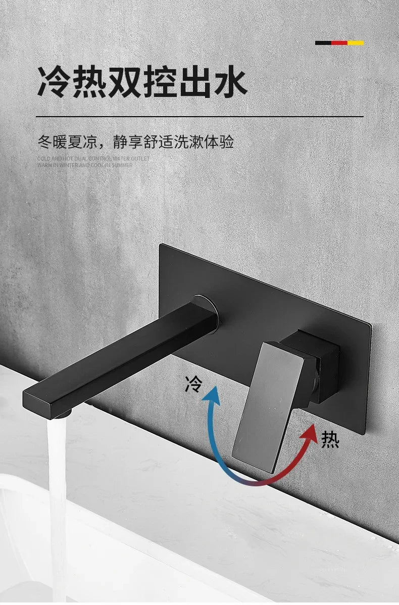 Bathtub Faucet Cold Waterfall Wall Mounted Water Tap