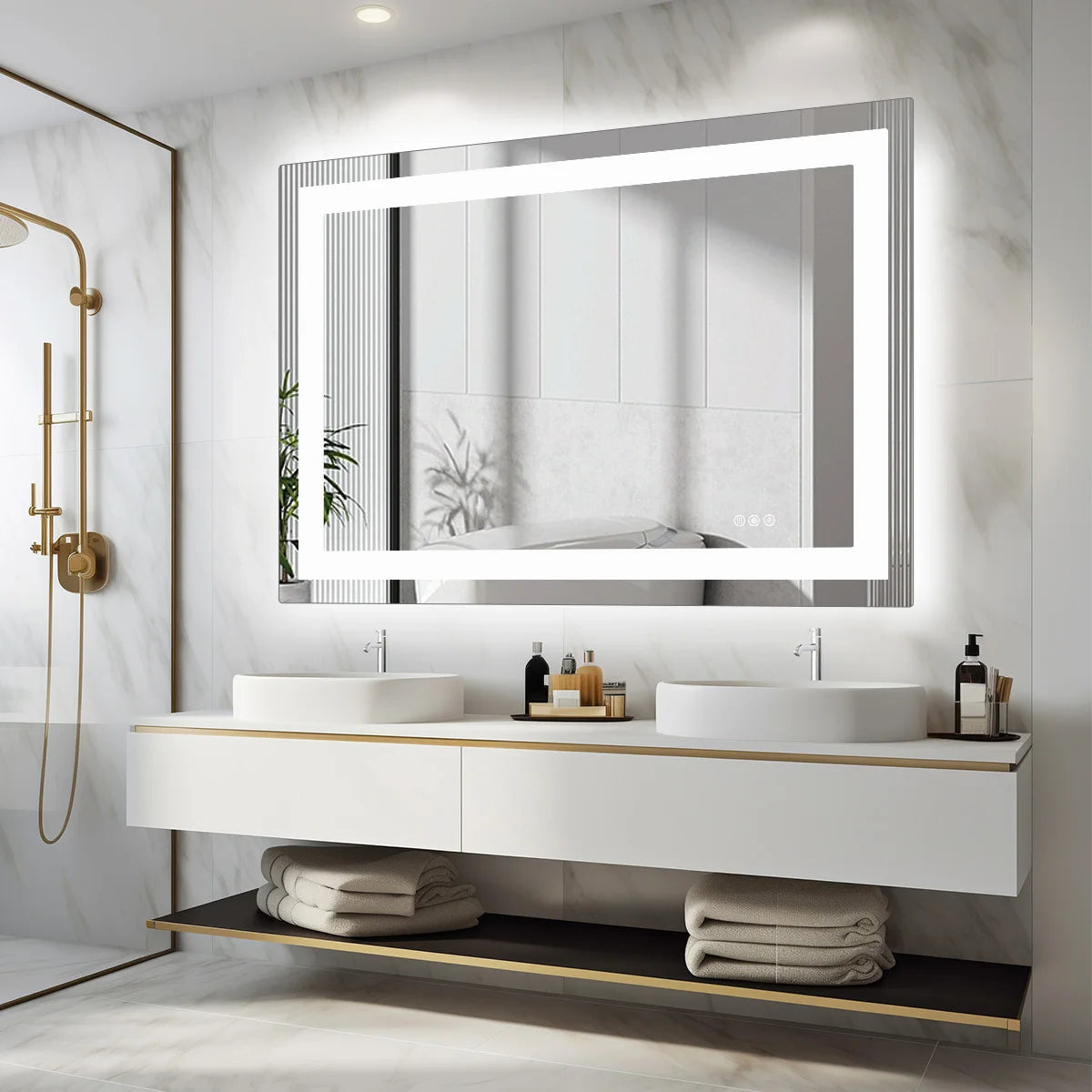 Jhk 36 24 Led Bathroom Vanity Mirror Wall