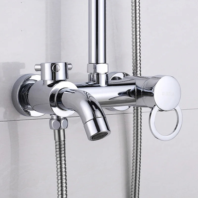 Bathroom Shower Faucet Bathtub Faucet Mixer Tap Chrome