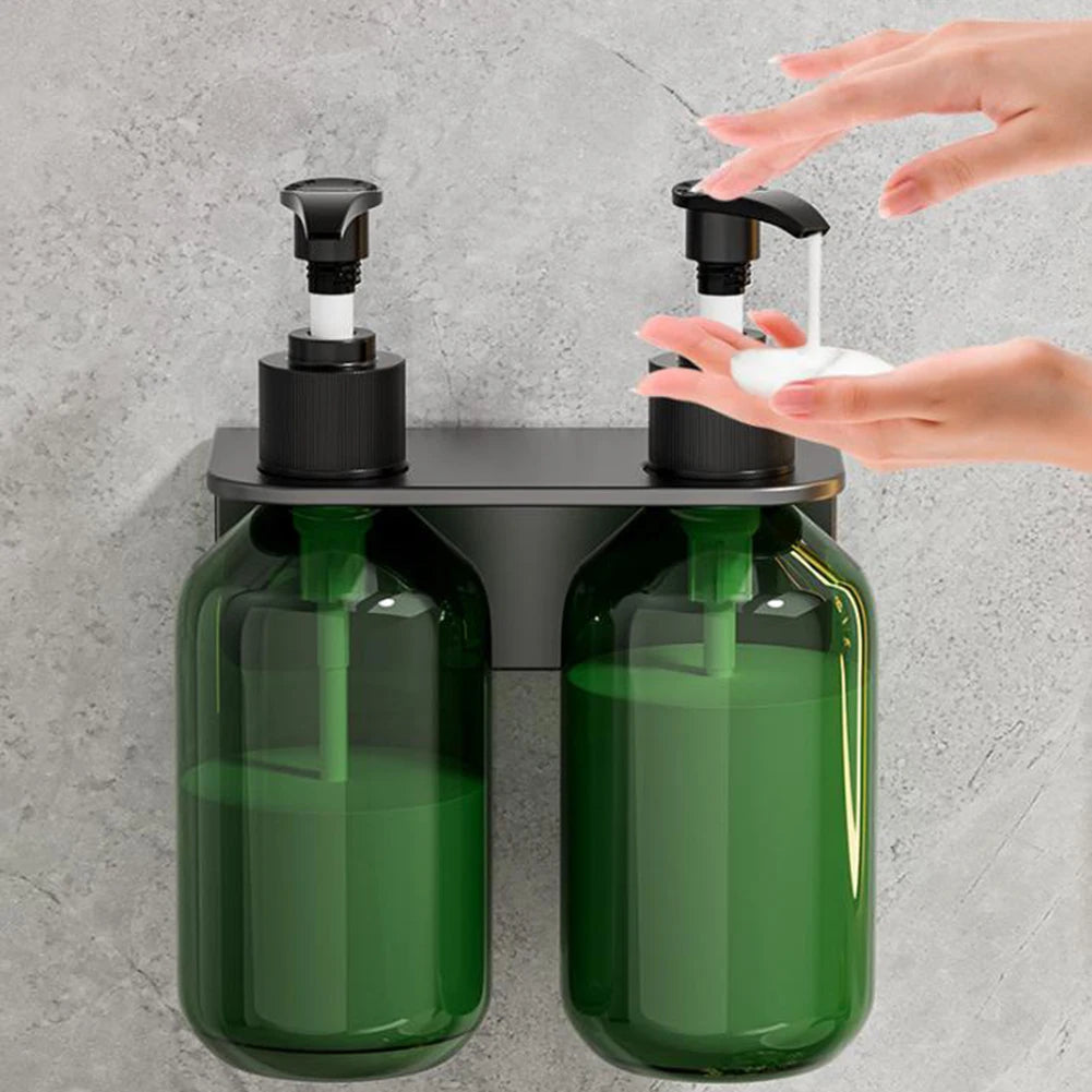 1pc Wall Mounted Stainless Steel Soap Dispenser Holder