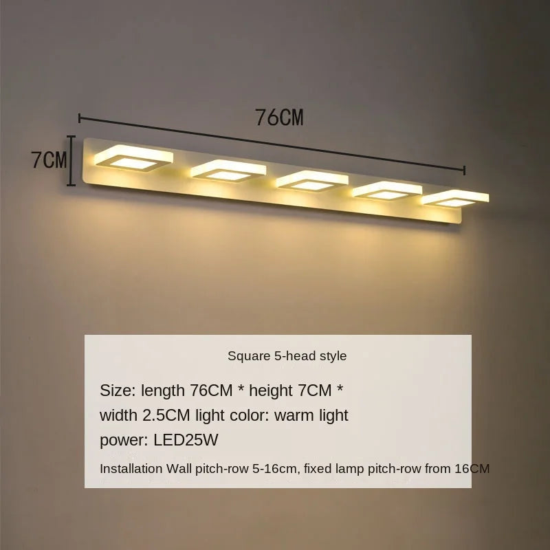 Bathroom Mirror Front Wall Sconce Lamp Led Cloakroom
