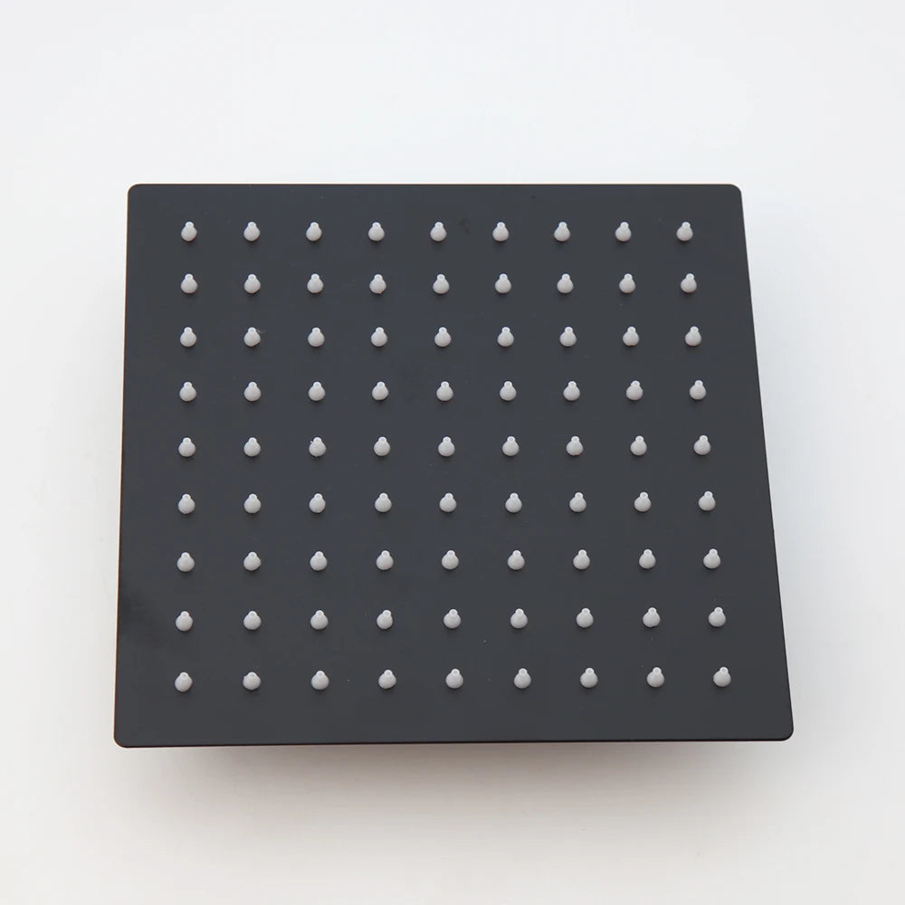 Kemaid Matte Black Rainfall Shower Faucet Systerm W/