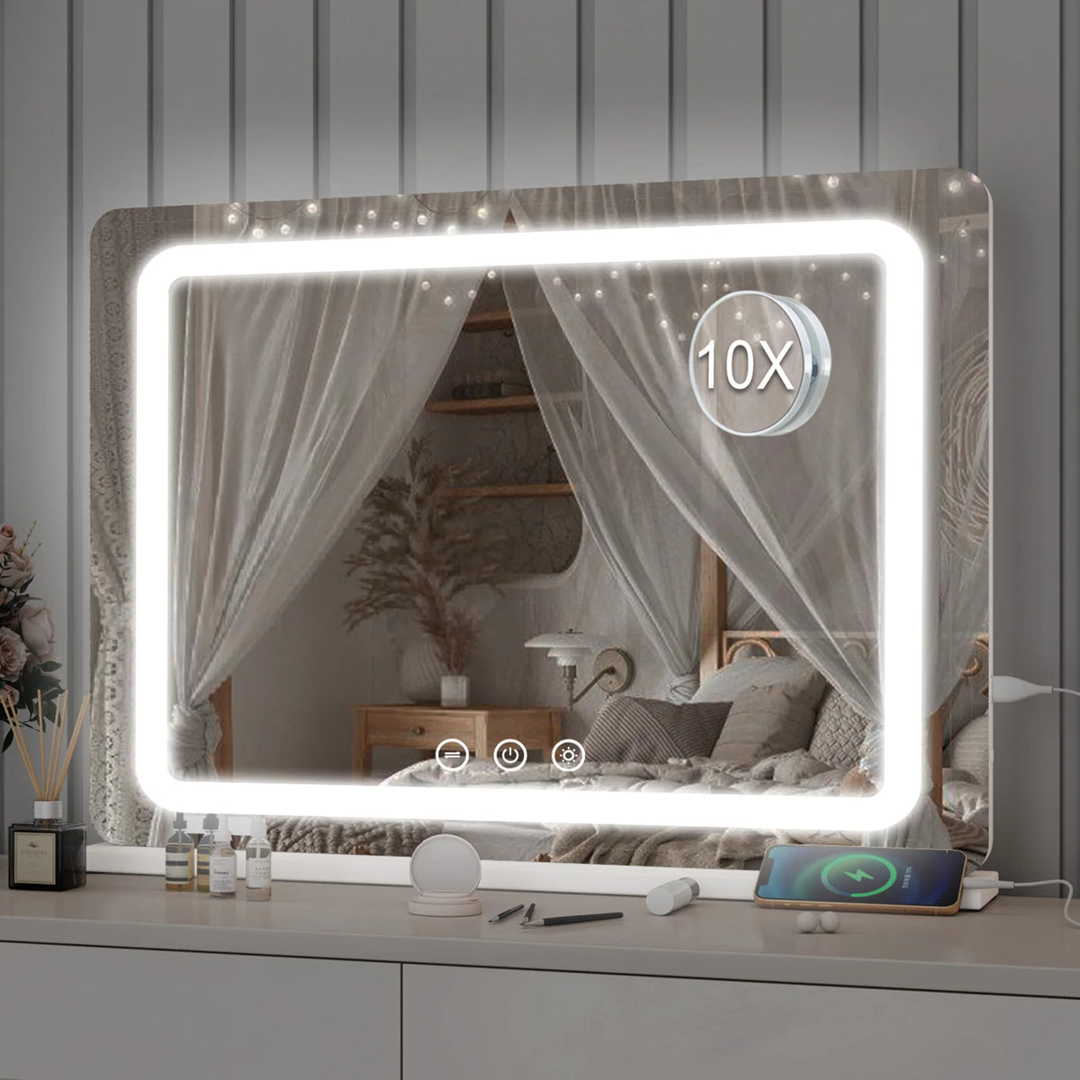 80cm Dressing Table Led Hollywood Vanity Mirror Large