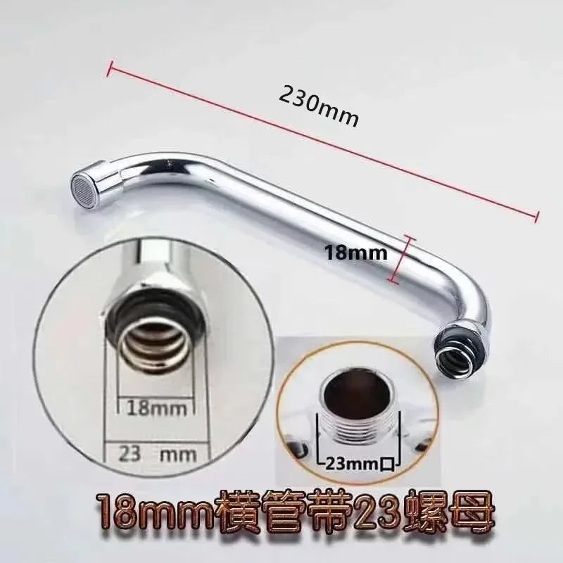 1pc Stainless Steel Sink Faucet Pipe Connection Saving