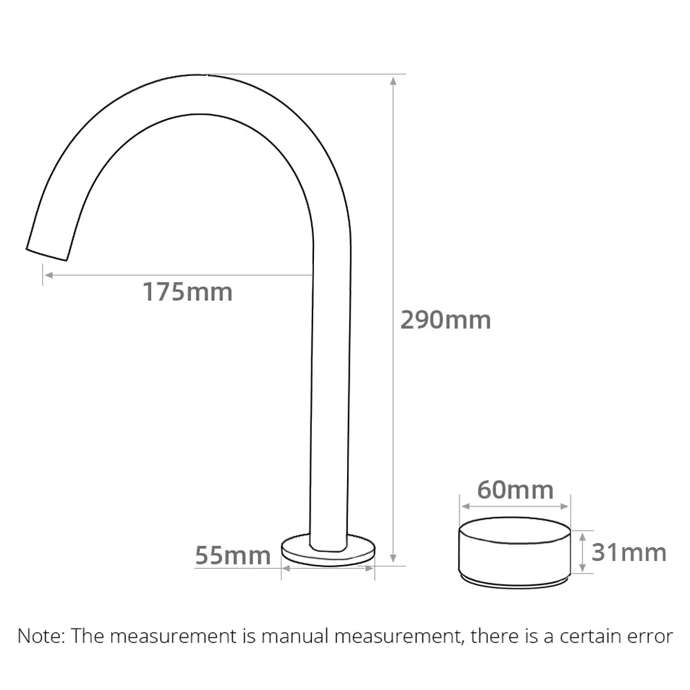 Gunmetal Basin Faucet Knurled Switch 360 Rotating Spout