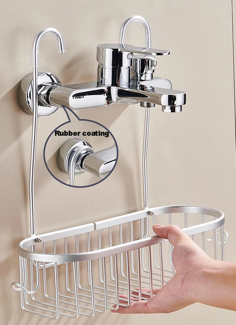Shower Caddy Hanging Organizer Shower Basket Hooks Storage