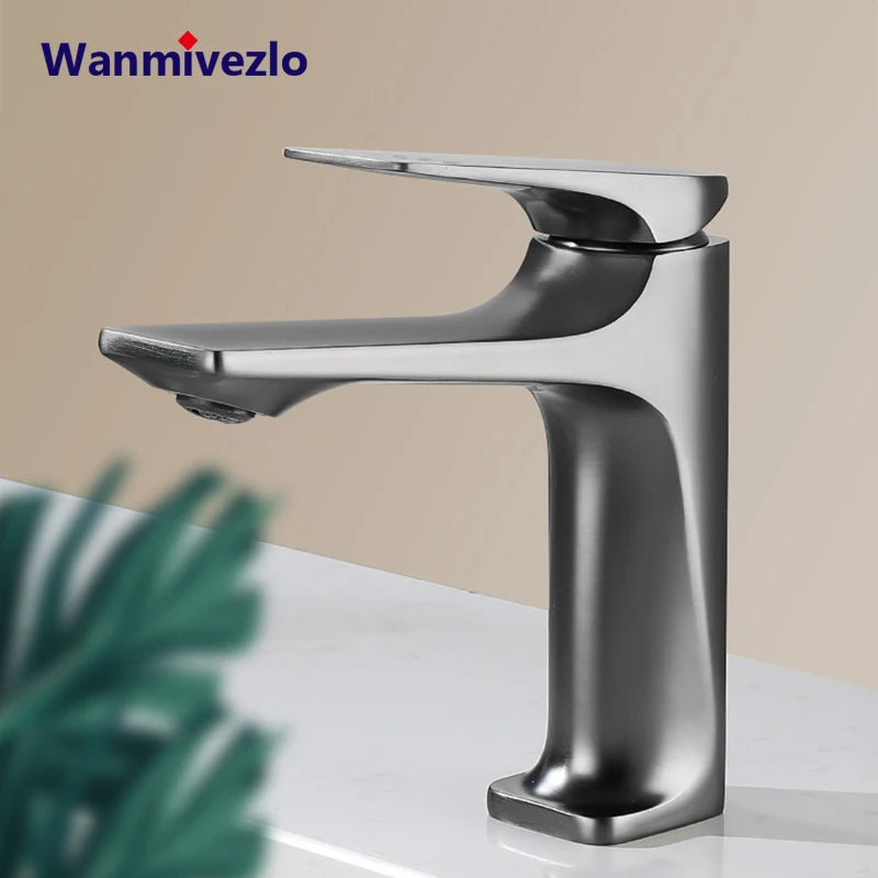 Wanmivezlo Modern Bathroom Sink Faucet Handle Deck Mounted