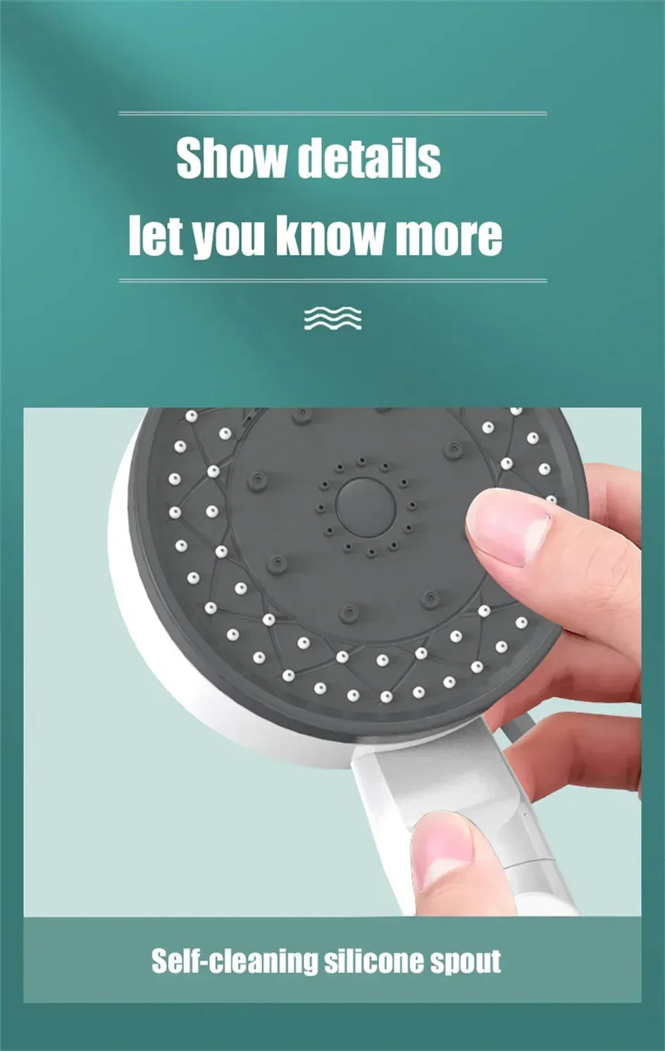 High Pressure Shower Head Handheld Bathroom Shower Filter