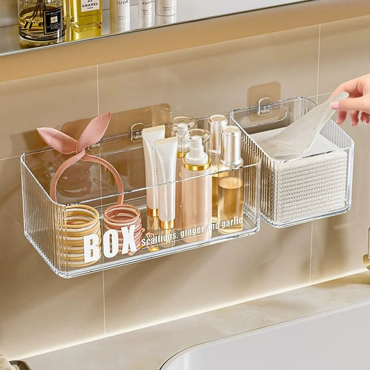 Shower Shelves Adhesive Clear Acrylic Bathroom Shower Caddy
