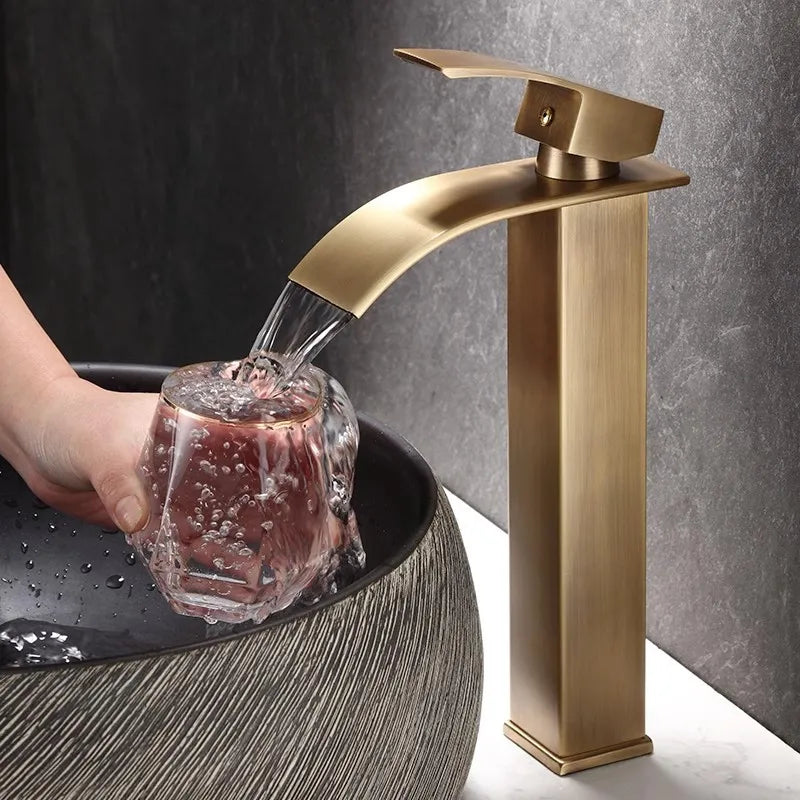 Bathroom Faucet Brass Antique Bronze Basin Faucets &