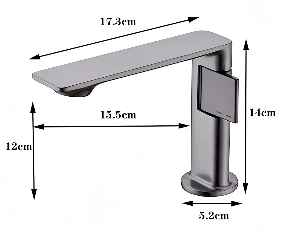 Brass Water Tap Modern Novel Design Bathroom Faucet