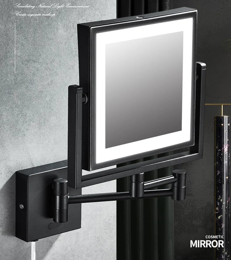 Magnifying Bathroom Mirror Hunnise Quality Brass Gold Hotel