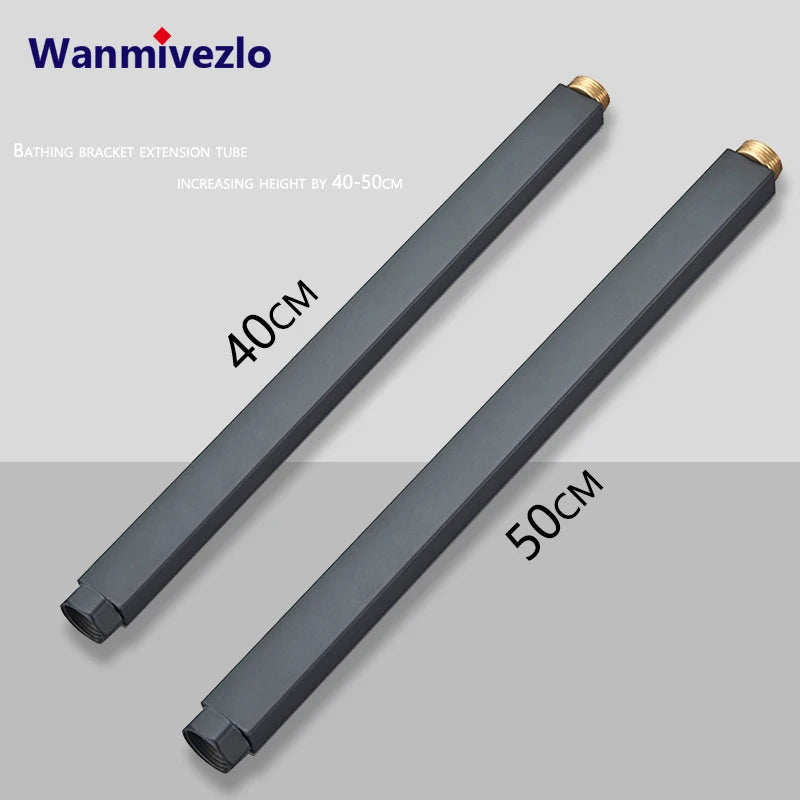 Wanmivezlo Black/Chrome Brass Shower Faucet Bathroom Shower Mixer