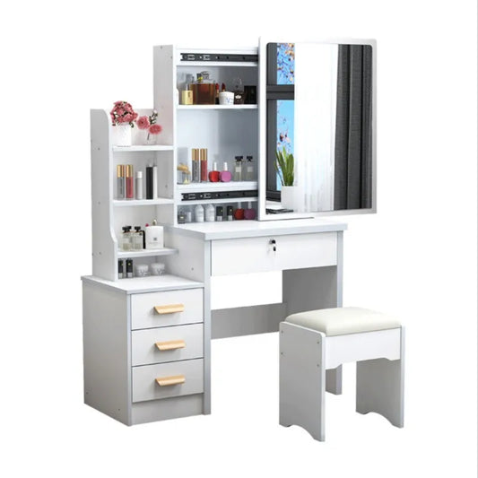 Dressing Table Small Apartment Dresser Modern Makeup Mirror