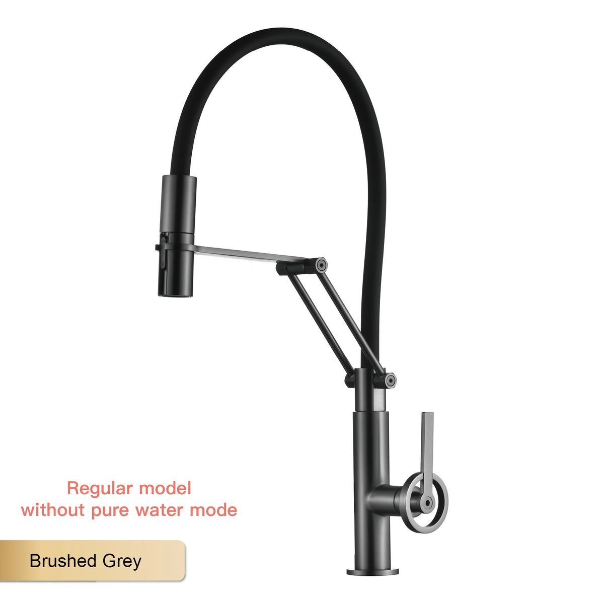 Gun Gray Brass Island Style Faucet Filtered Water