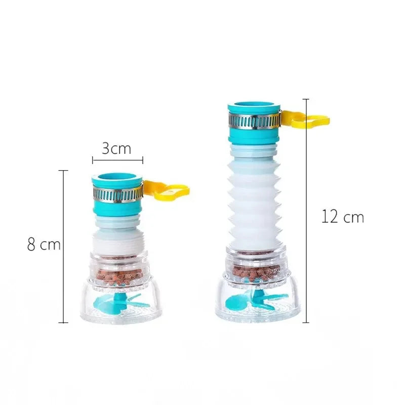 Anti-Splashing Faucet Can Rotate Extend Filter Universal Water