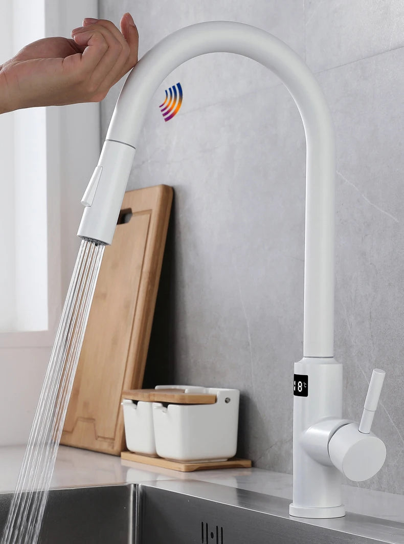 Smart Digital Touch On Faucets 304 Stainless Steel