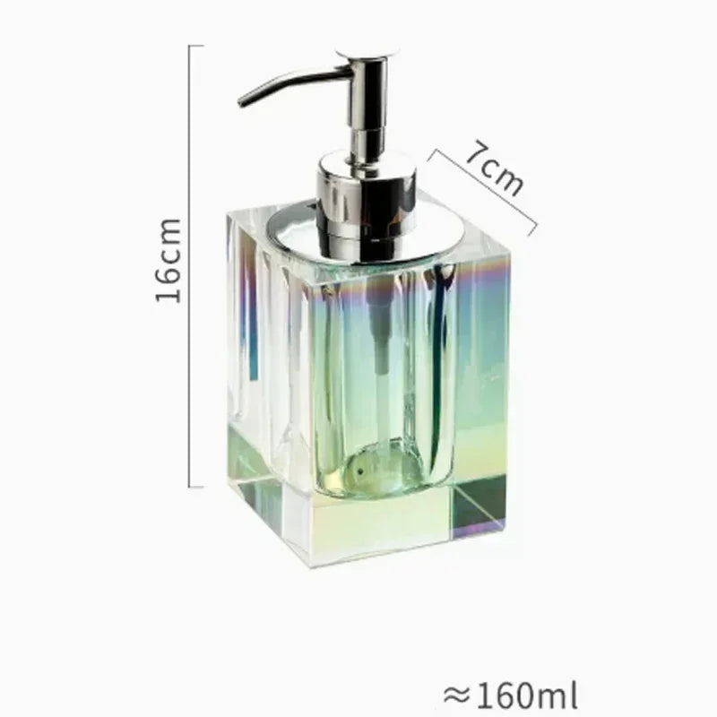 Light Luxury Crystal Glass Bathroom High End Shampoo
