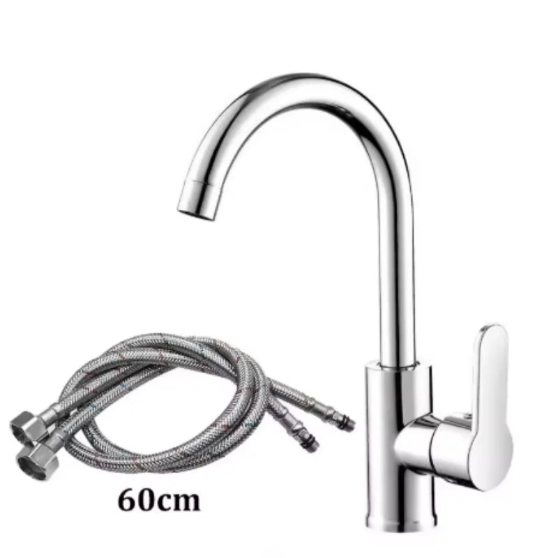360 Rotatable & Cold Sink Faucet Large Bend