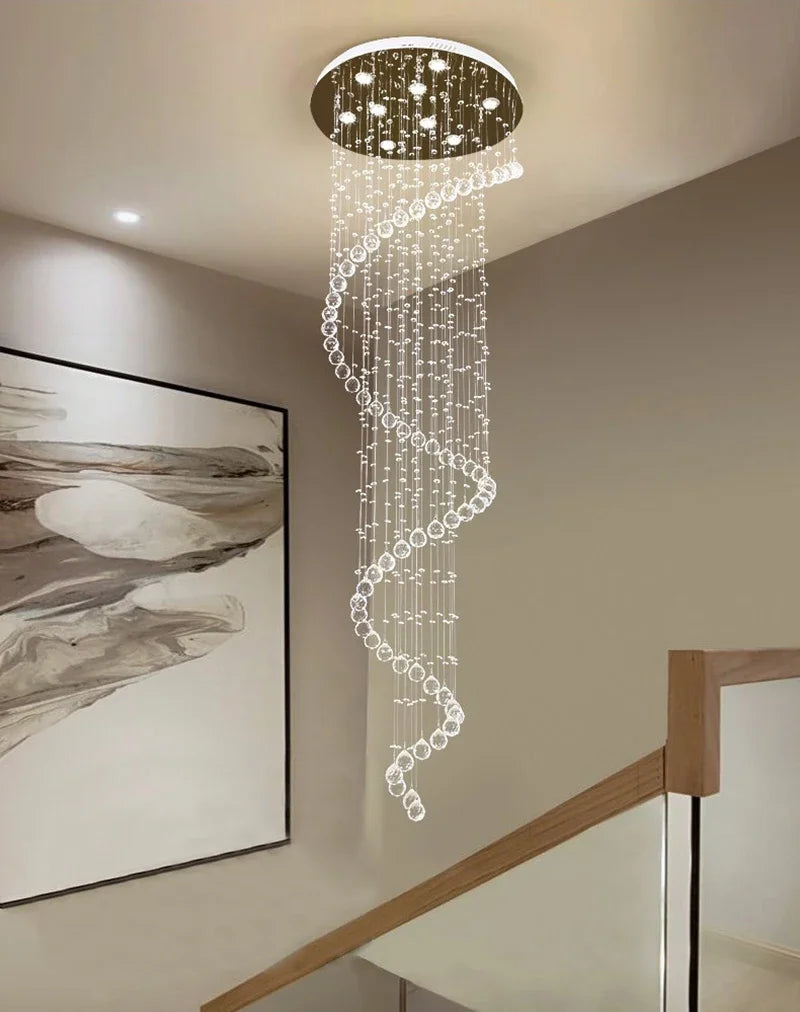 Modern Led Ceiling Chandeliers Light Fixture Staircase Luxury