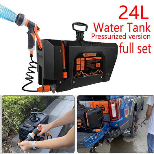 Car Mounted 24l Water Tank Large Capacity Camping