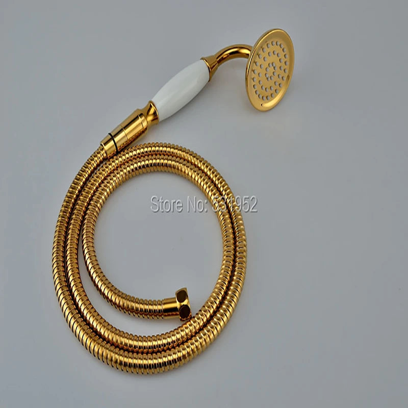 Pvd-Ti Gold Finish Brass Telephone Hand Held Shower