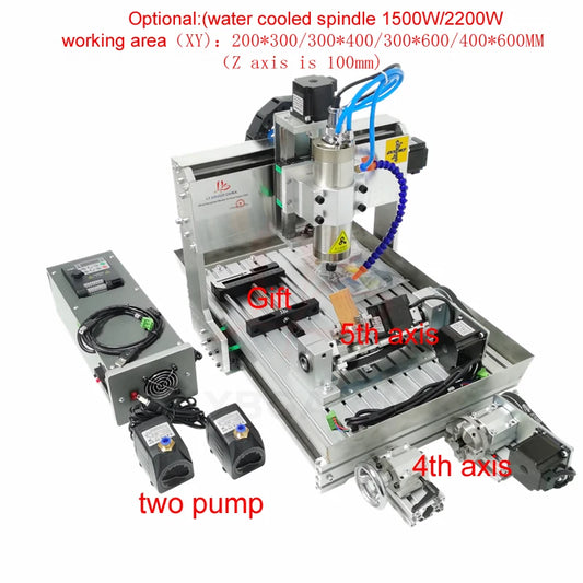 2200w Axis Metal Engraving Machine 6040 Axis Cnc