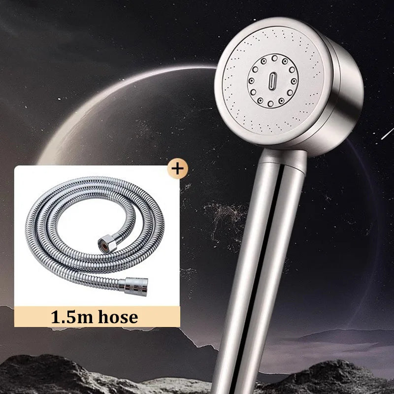304 Stainless Steel Three-Speed Pressure-Boosting Shower Head