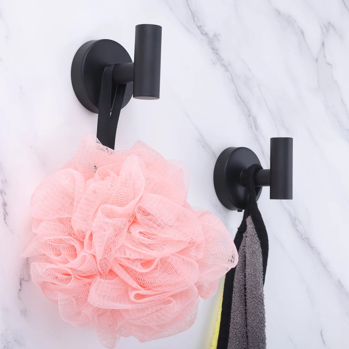 2pcs Bathroom Towel Hook Screw In Coat Robe