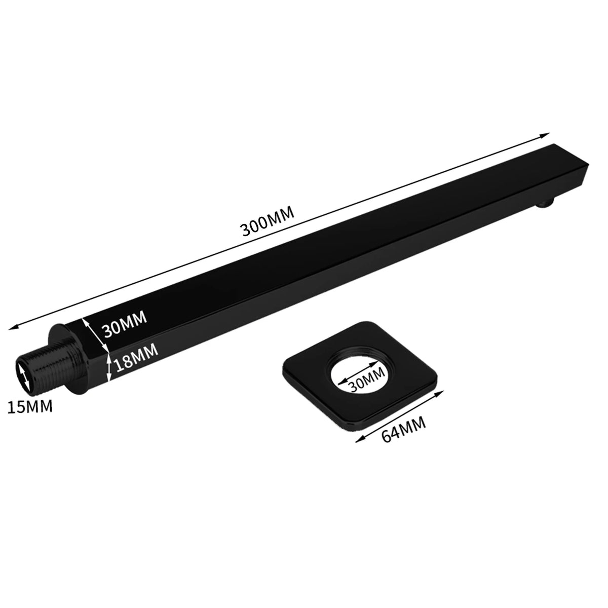 30/40cm Shower Arm Wall Mounted Shower Arm Shower