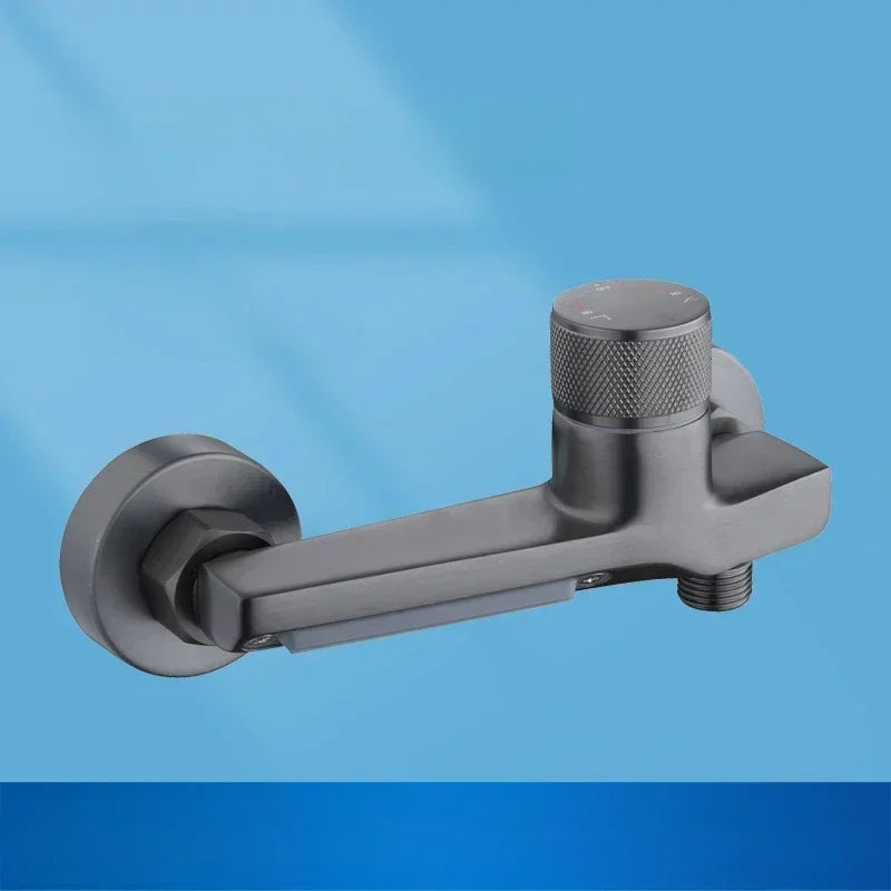 Gunmetal Gray Shower Faucet Brass Mixer Valve Shower