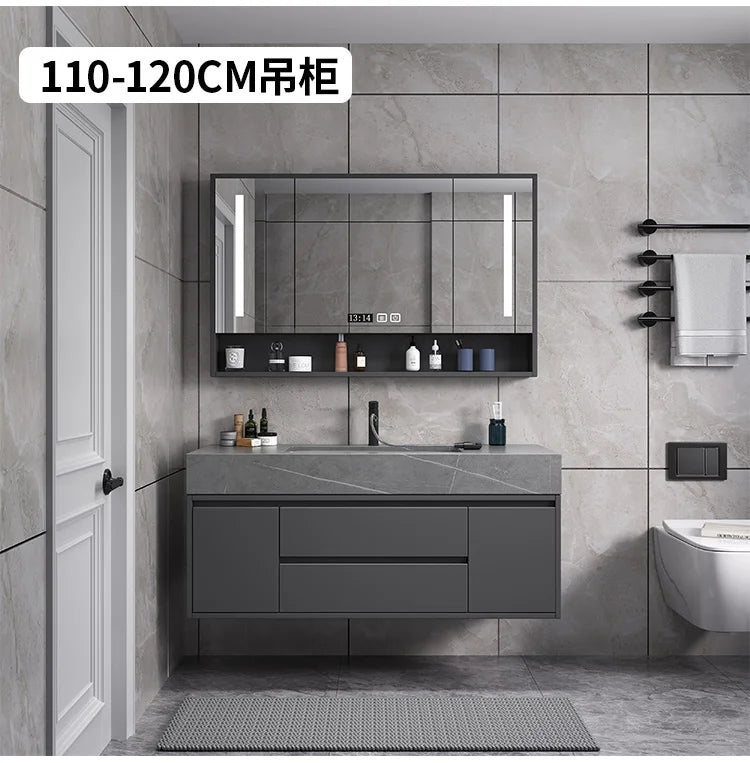 Washbasin Floor Bathroom Cabinets Vintage Drawer Light Toilet