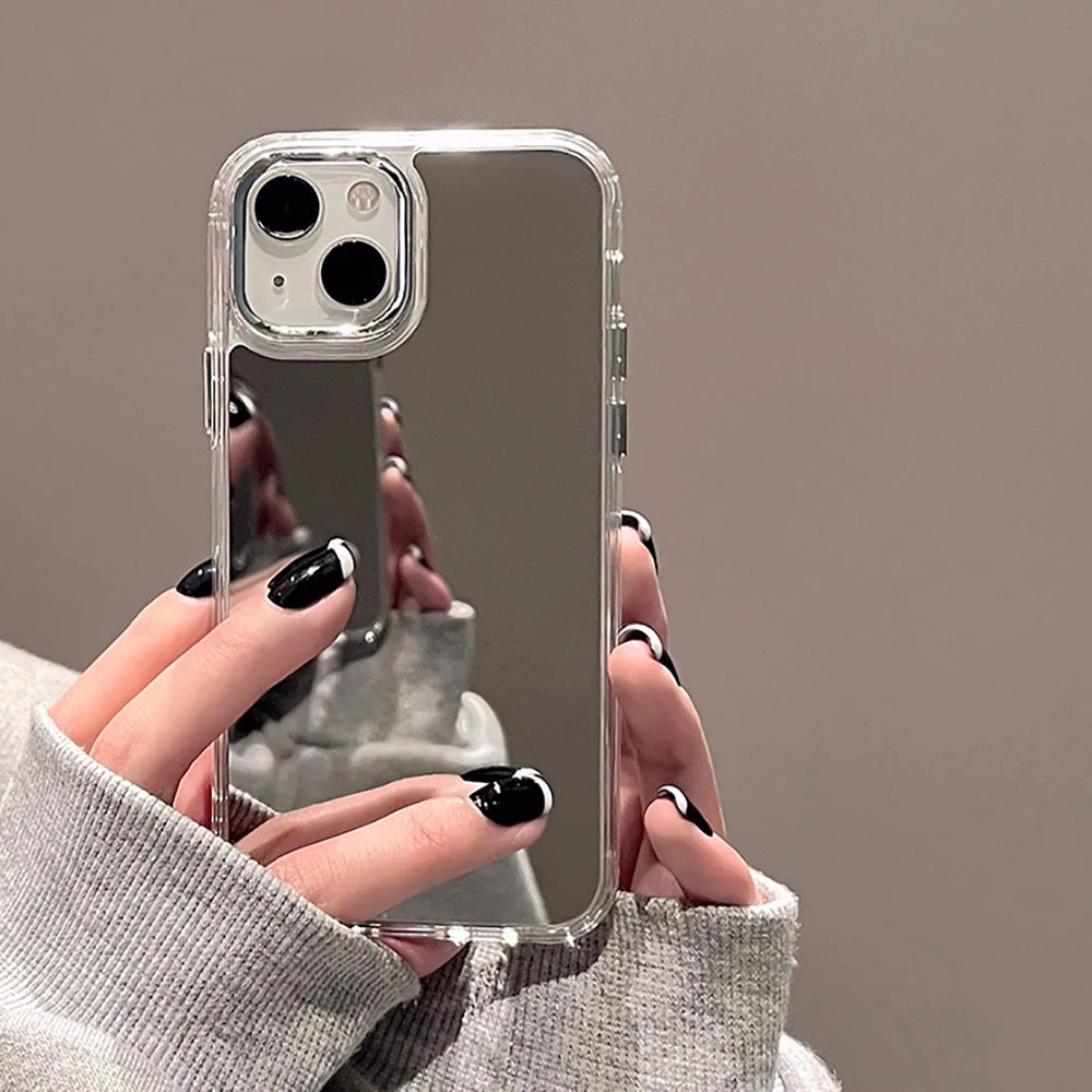 Luxury Acrylic Makeup Mirror Phone Case Iphone 17