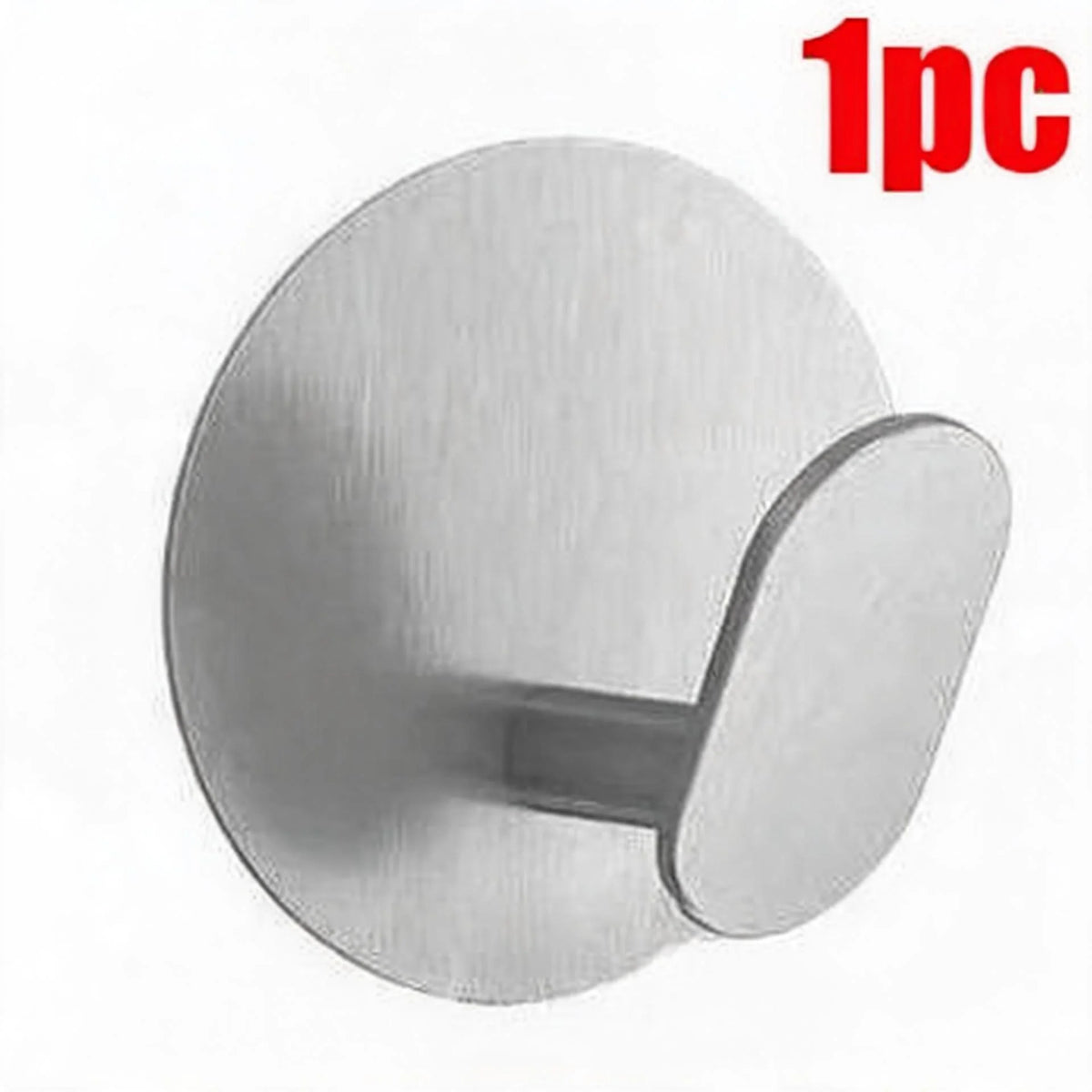 1/4pc Bathroom Stainless Steel Robe Hook Multi-Purpose Adhesive
