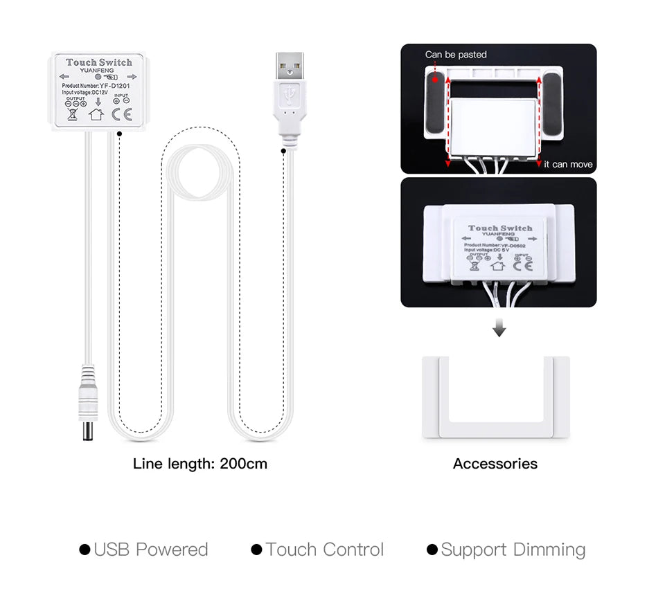 Makeup Mirror Backlight Lighting Cob 5v Usb Led