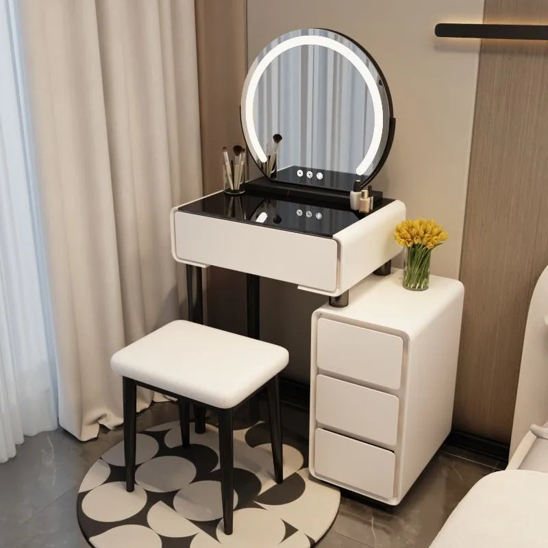 Girls Bedroom Dressing Table Storage Stool Solid Wood