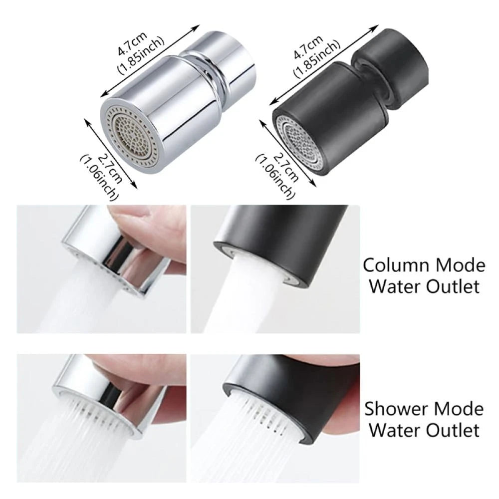 360 Rotary Faucet Spray Head Filter Washbasin Splash
