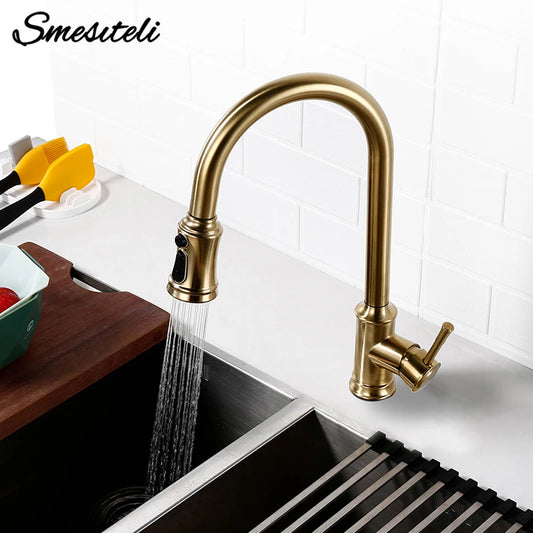 Touch Sensor Faucet Smart Control Mixer Tap Pull