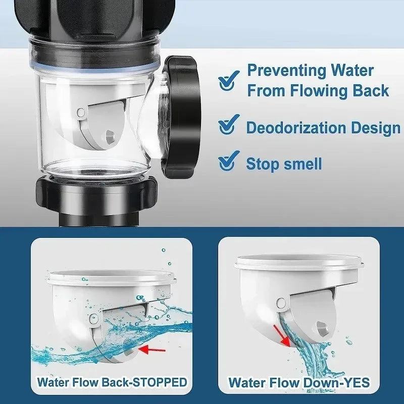 1pc Washbasin Drain Pipe Insect Proof Odor Proof