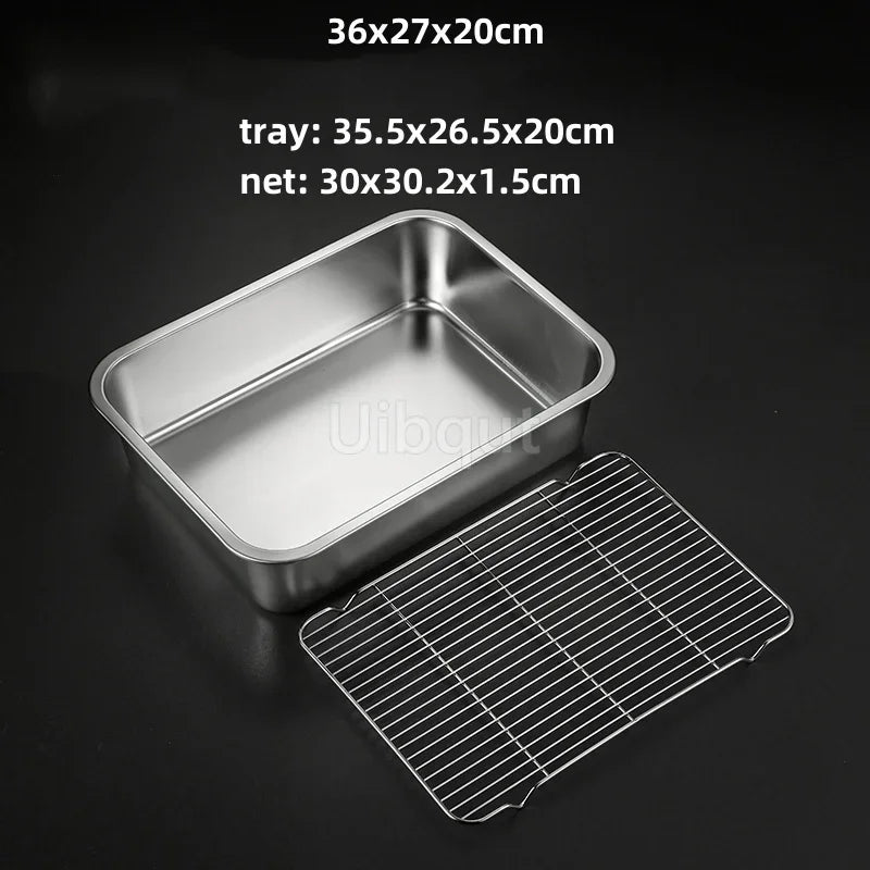 Deep Square Plate Basin Rack Pallet Stainless Steel