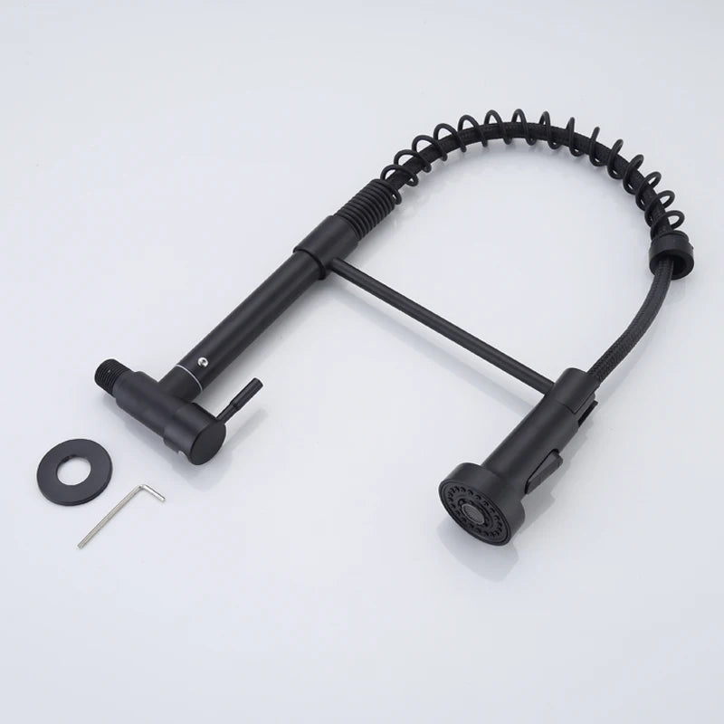 304 Stainless Steel Wall Mounted Faucet Spring Pull
