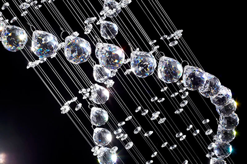 Crystal Led Hanging Lamp Modern Led Chandeliers Light