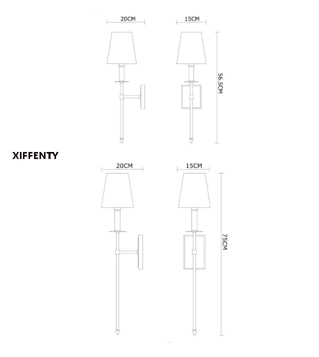 Modern Simple Long Pole Wall Lamp Minimalist Nordic