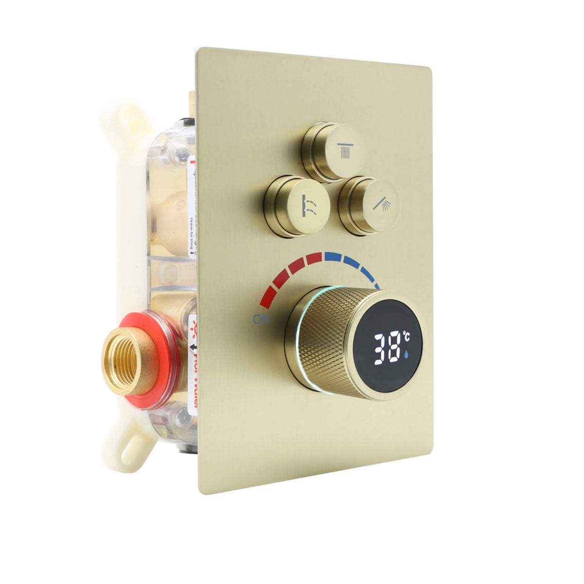 Digital Or Way Water Out Wall Mounted Black