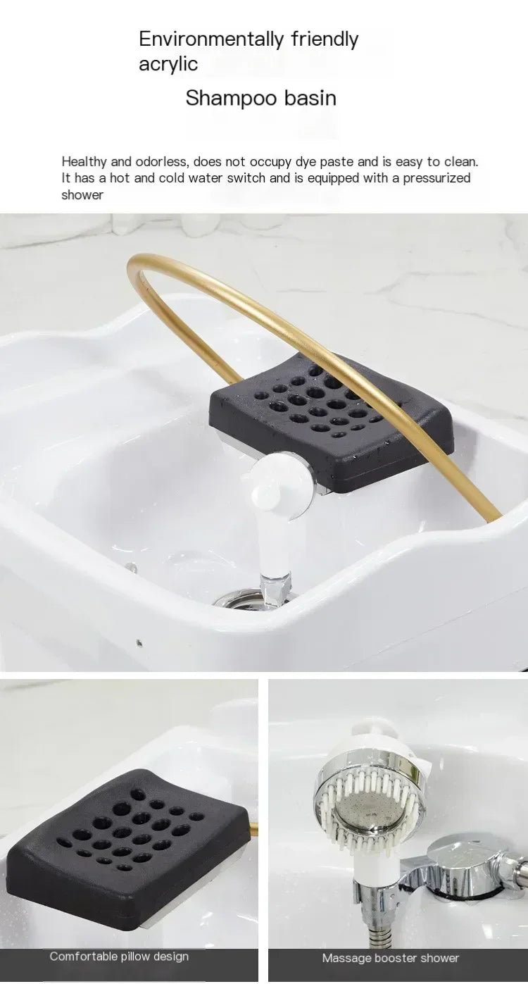 Japanese Style Head Therapy Care Shampoo Basin Reclining