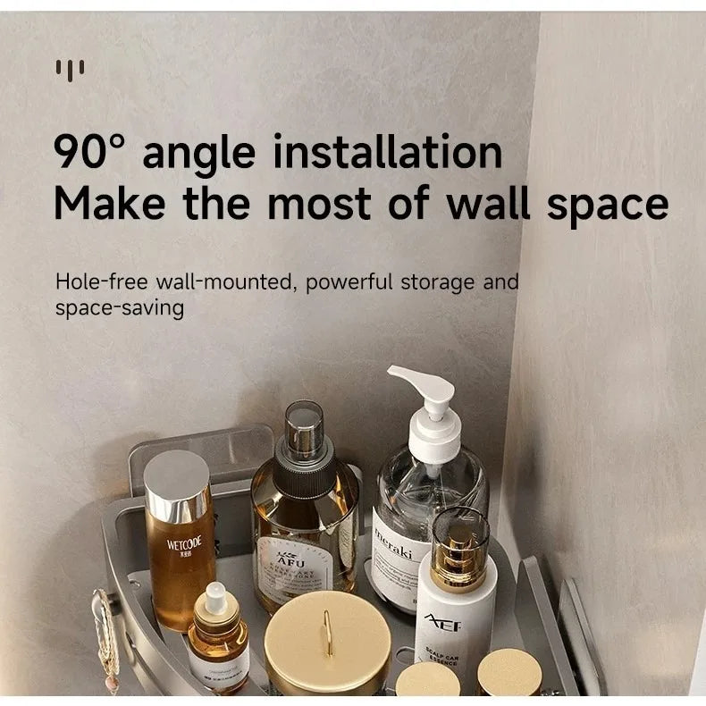 Adhensive Bathroom Shampoo Holder Shower Caddy Shelves Storage